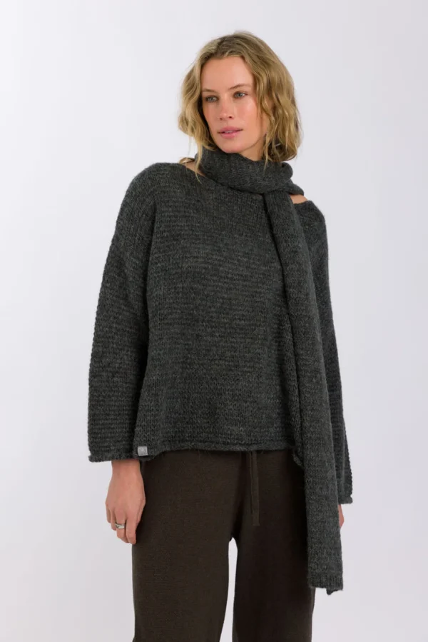 Talamaya Drift Airy Pullover - Heath Green