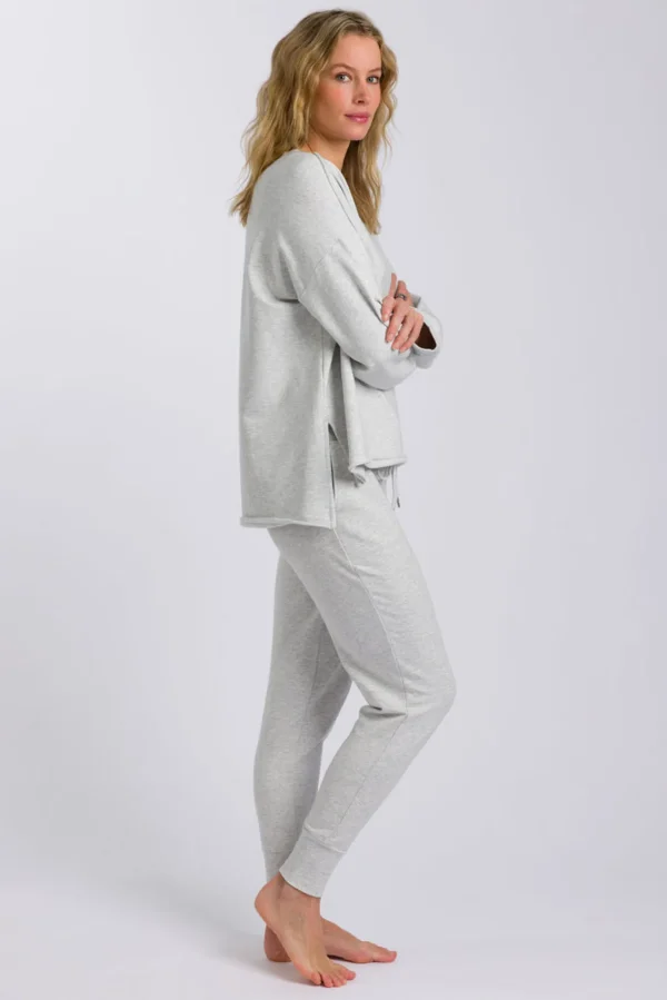 Talamaya Heavenly Fleece Windcheater - Silver Marle
