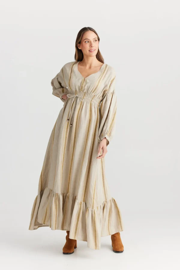 The Shanty Bella Dress - Taj Stripe