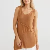 The Shanty Milano Knit Singlet - Tan