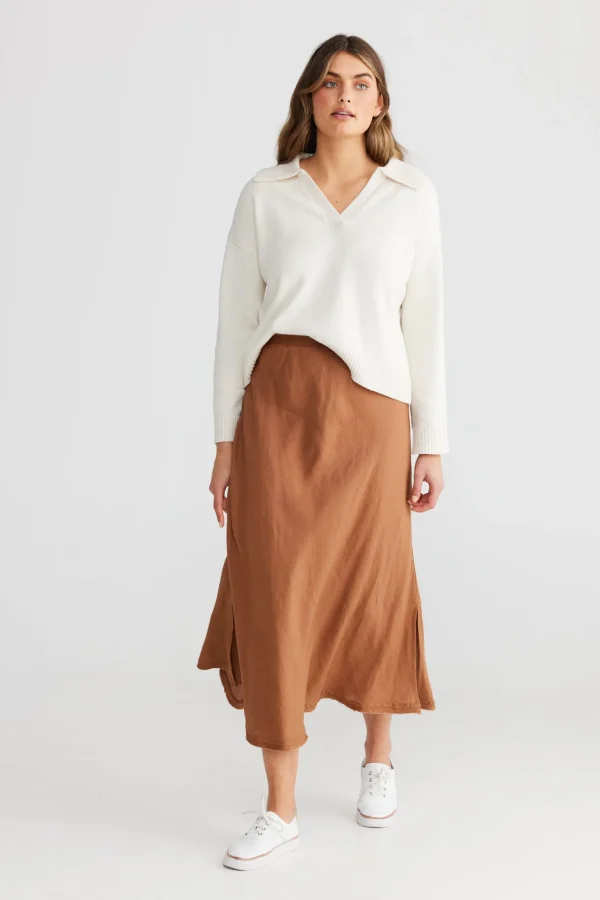 The Shanty Sicily Skirt - Terracotta