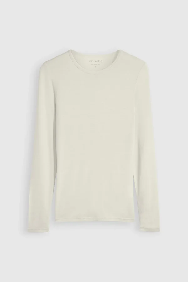 Toorallie Crew Merino Tee - Warm White