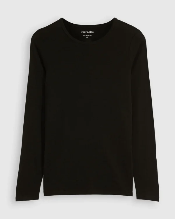 Toorallie Crew Merino Tee - Black