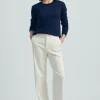 Toorallie Fine Merino Crew - Navy