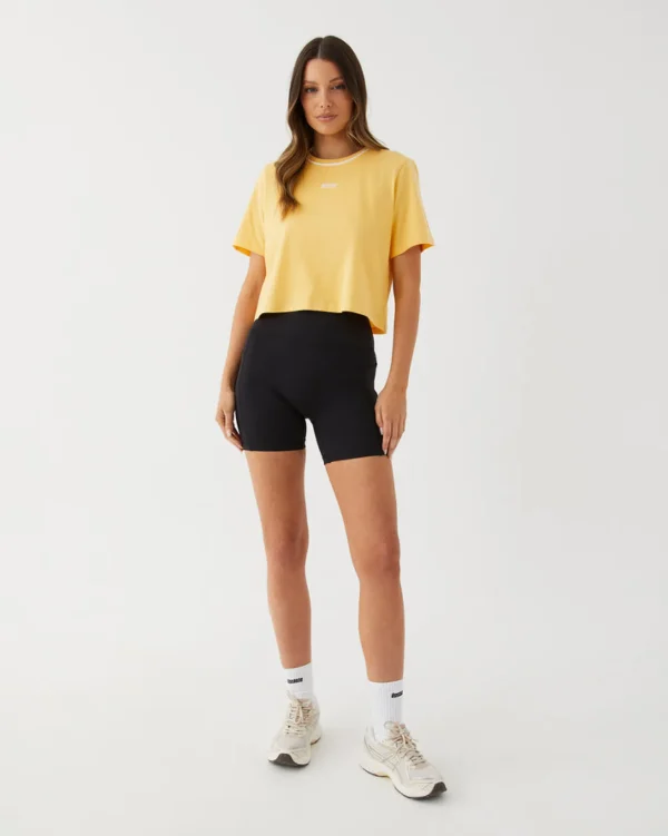 Upstate Evolve Cropped Tee- Pina Colada
