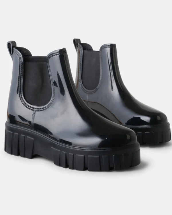 Walnut Leon Gumboot - Black