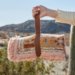 Wandering Folk Desert Throw - Pink Sands