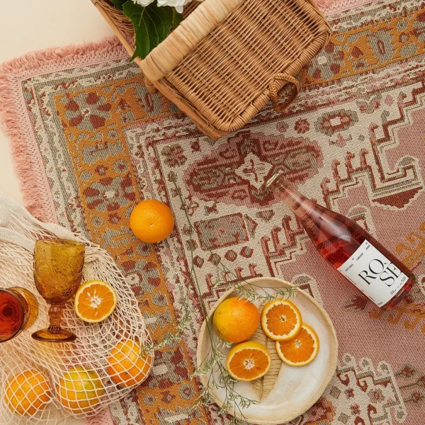 Wandering Folk Desert Throw - Pink Sands