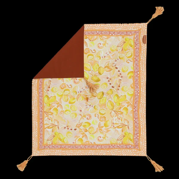 Wandering Folk Le Lemon Picnic Rug - Nectar