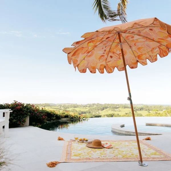 Wandering Folk Le Lemon Picnic Rug - Nectar