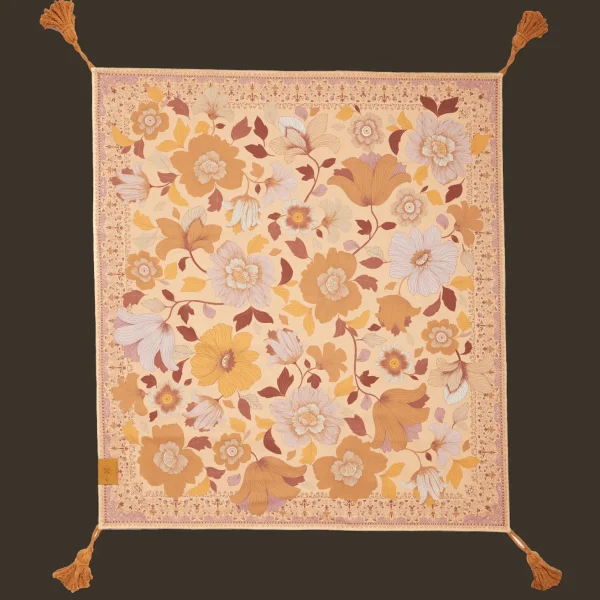 Wandering Folk Picnic Rug - Grande Fleur Dawn